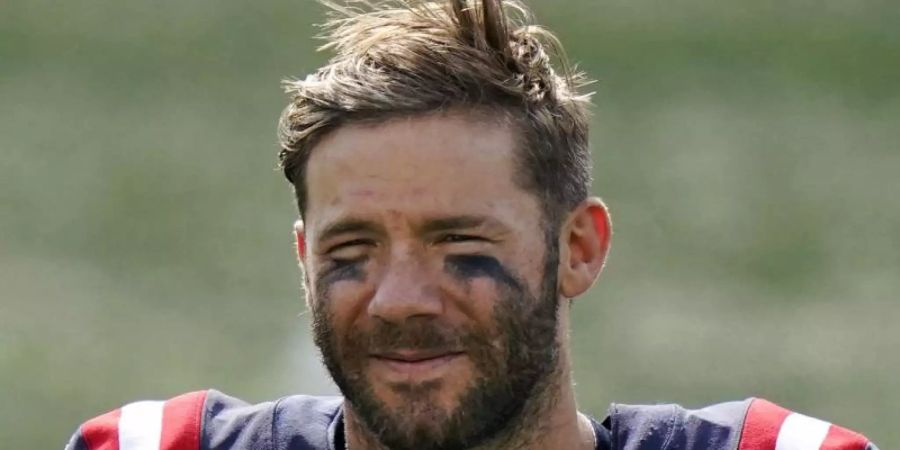 Der dreimalige Super-Bowl-Champion Julian Edelman beendet seine Karriere. Foto: Steven Senne/AP/dpa