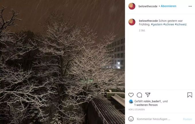 Schweiz Schnee Ulli Wetter