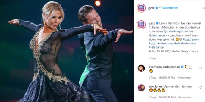 Mit diesem Post zu Let's Dance sorgt GZSZ für Gesprächsstoff GZSZ Let's dance