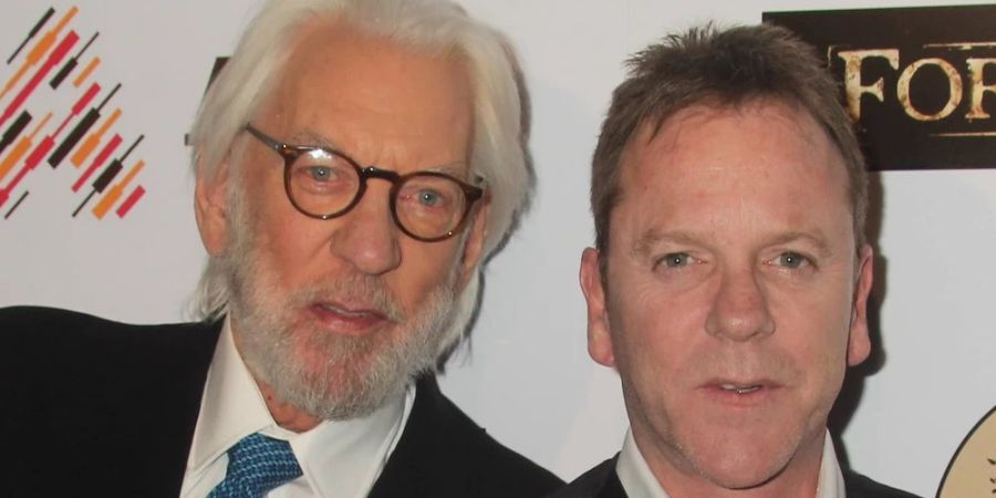 Donald und Sohn Kiefer Sutherland bei einem gemeinsamen Auftritt im Jahr 2016.