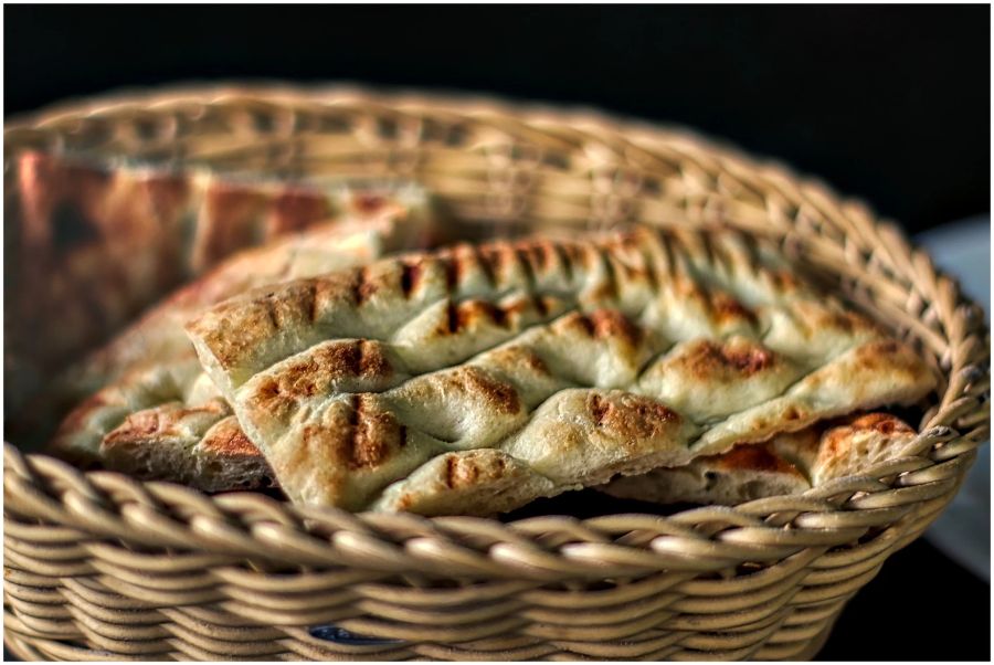 Fladenbrot Korb