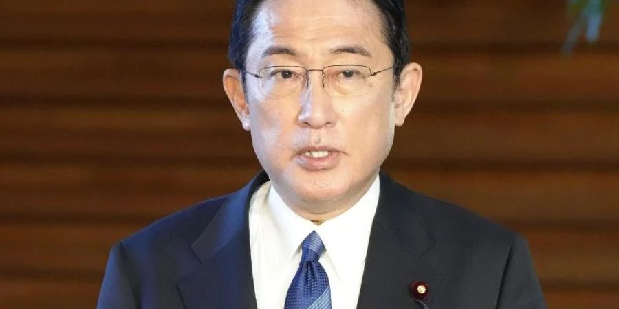 Hilfsgüter über Polen: Japans Premierminister Fumio Kishida hat der Ukraine seine Hilfe zugesagt. Foto: Sadayuki Goto/Kyodo News/dpa