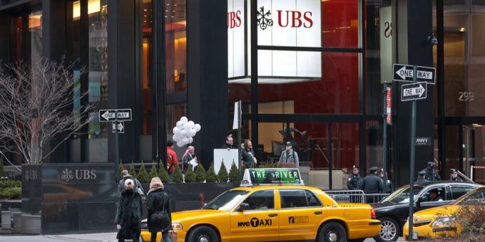 Der Sitz der UBS in New York. UBS
