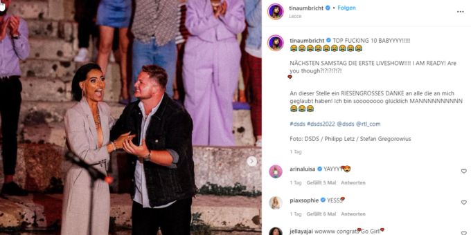 Die Schweizerin Tina Umbricht gehört zu den Top 10 von «Deutschland sucht den Superstar». deutschland sucht den superstar