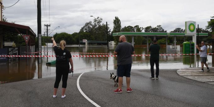 In der Nähe von Sydney hat es erneut schwere Überschwemmungen gegeben. Sydney Überschwemmungen