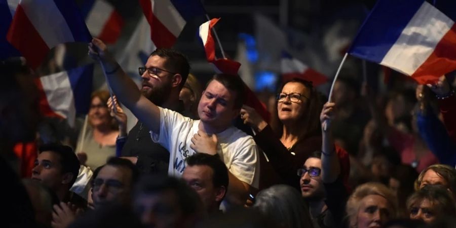 Le-Pen-Fans in Perpignan