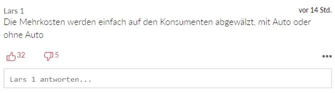 Benzin Preise Leser-Kommentare