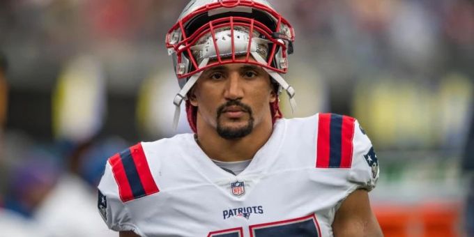 Der Stuttgarter Jakob Johnson spielt für die New England Patriots in den USA. Foto: Maximilian Haupt/dpa Der Stuttgarter Jakob Johnson spielt für die New England Patriots in den USA. Foto: Maximilian Haupt/dpa