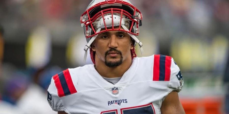 Der Stuttgarter Jakob Johnson spielt für die New England Patriots in den USA. Foto: Maximilian Haupt/dpa