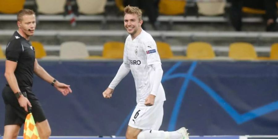 Zu früh gefreut: Christoph Kramer wurde ein vermeintlicher Treffer nicht zugeschrieben. Foto: Efrem Lukatsky/AP/dpa