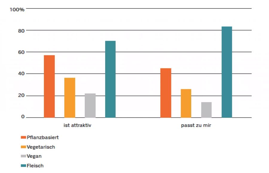 Grafik vegan vegetarisch pflanzenbasierst
