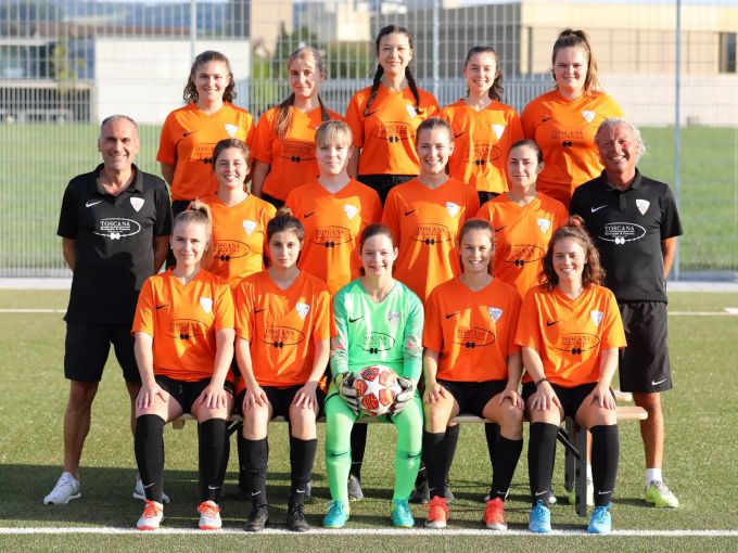 Die Frauen 1 des FC Villmergen beim Saisonstart 2020/21 Mitte August. Frauen FC Villmergen