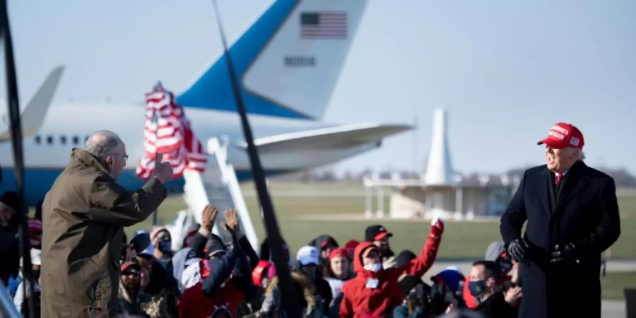 Trump in Dubuque in Iowa