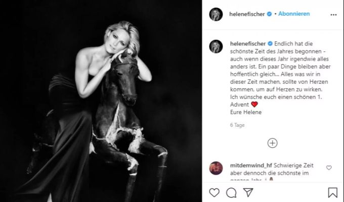 Helene Fischer vermisst die Bühne. Helene Fischer