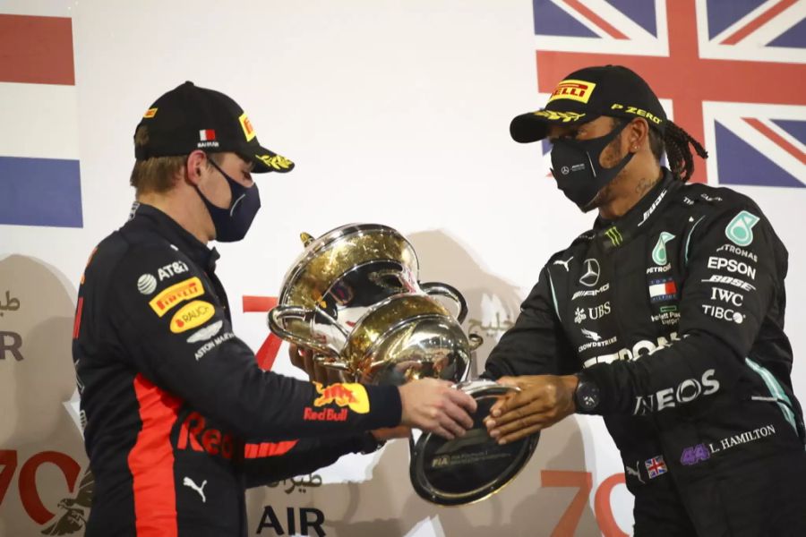 Max Verstappen wurde in Bahrain hinter Lewis Hamilton Zweiter.