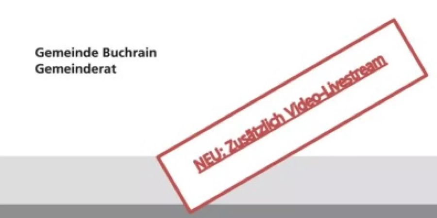 Orientierungsversammlung mit Video-Livestream