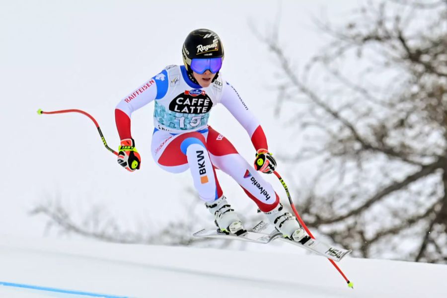 Lara Gut-Behrami ist beim Heim-Super-G in Crans-Montana die Schnellste.