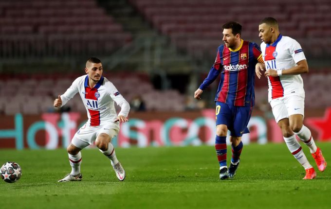 Schlüsselspieler: Marco Verratti und Kylian Mbappe sind die Leistungsträger bei Paris Saint-Germain gegen den FC Barcelona. FC Barcelona Paris Saint-Germain
