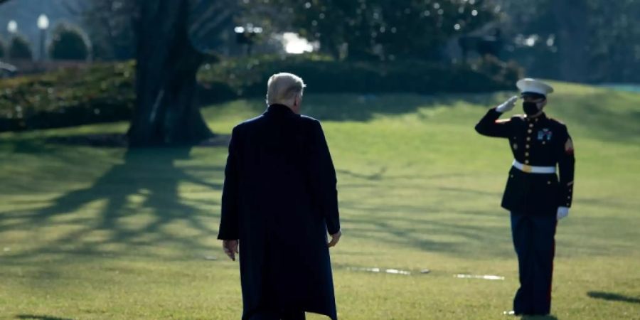 US-Präsident Donald Trump vor dem Weissen Haus