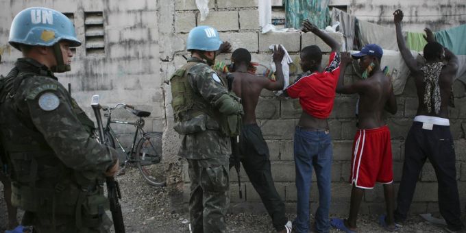 Bereits in der Vergangenheit waren die UN in Haiti aktiv. (Archivbild) Haiti Blauhelme UN Polizei