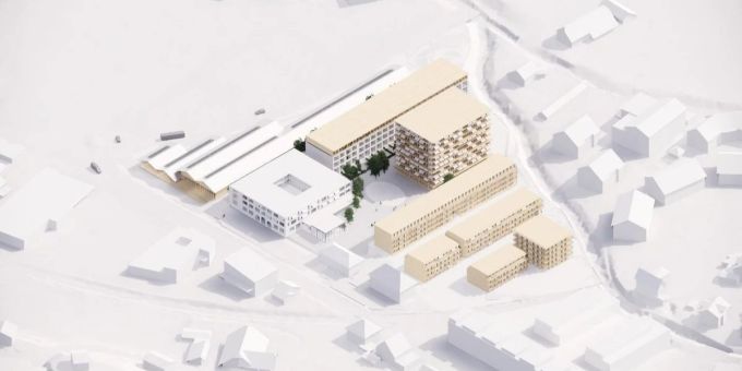 So soll das neue Mega-Wohnquartier der Stararchitekten Herzog & de Meuron in Willsau aussehen. willisau