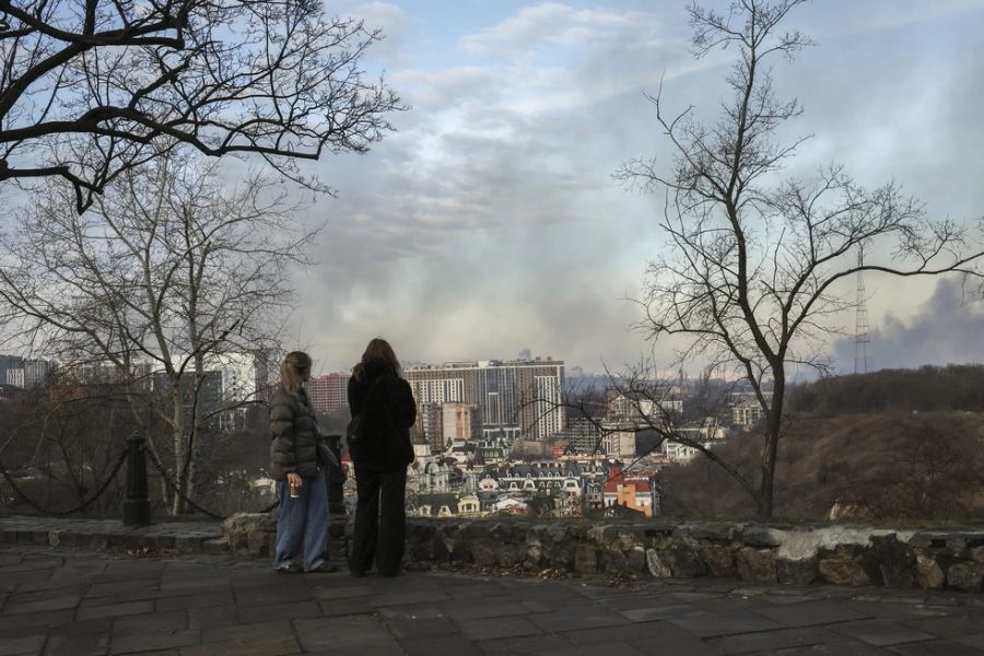 Nicht nur die Hauptstadt Kiew war betroffen.