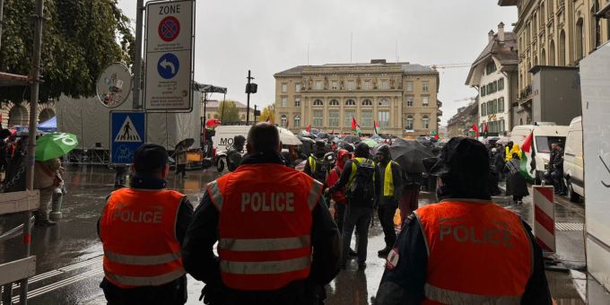 Pro-Palästina-Demo - Personen wegen «problematischer Plakate» verhaftet