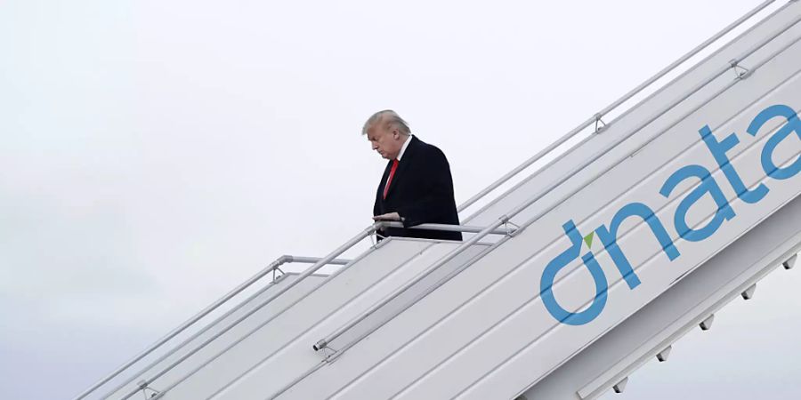 US-Präsident Donald Trump ist am Dienstagmorgen in Zürich gelandet. Er nimmt am 50. WEF in Davos teil.