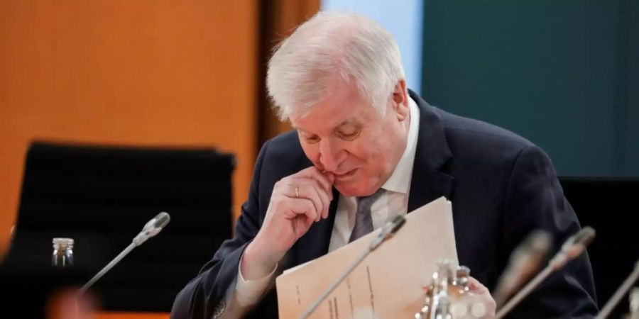 Minister Seehofer im Kabinett