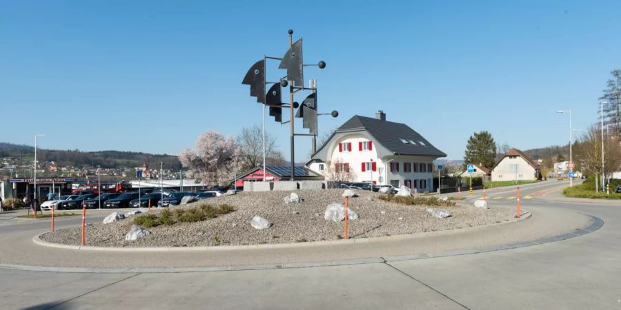 Gugelmann Skulptur Kreisel in Gretzenbach.