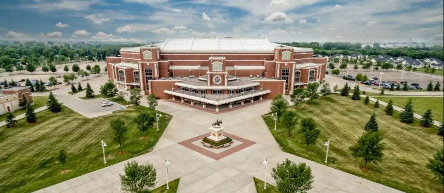 Die Ralph Engelstad Arena in Grand Forks im US-Bundesstaat North Dakota.