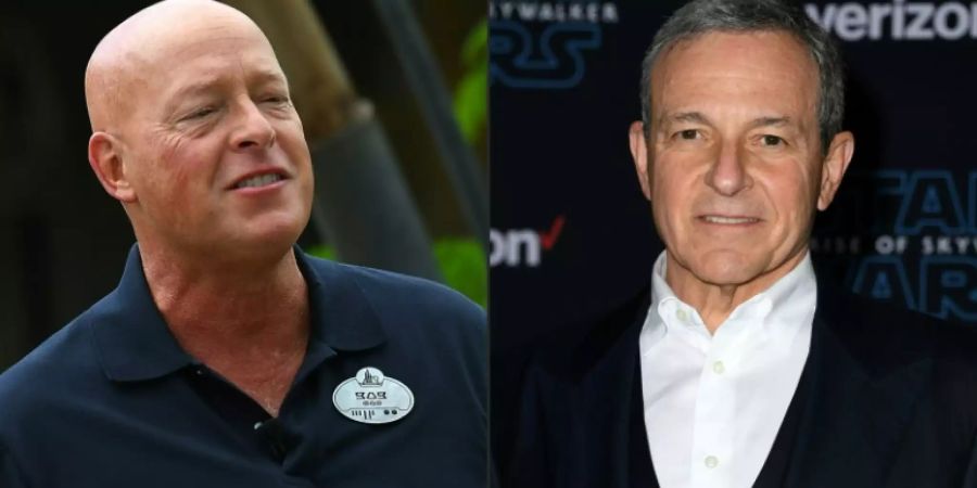 Der neue Disney-Chef Bob Chapek (l.) und Vorgänger Bob Iger