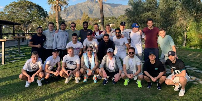 Viel Sonne und angenehme Temperaturen geniesste die 1. Mannschaft des FC Engstringen in Malaga.