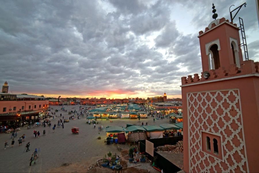 Ramadan Sonnenuntergang Festtagslaune Stimmung