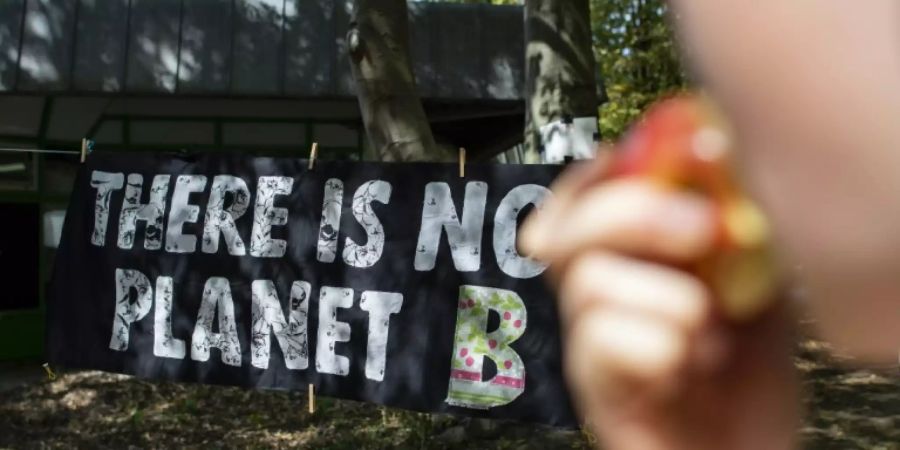 Protestplakat für mehr Klimaschutz