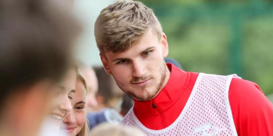 RB Leipzig wünscht sich eine Verlängerung des am Ende der kommenden Saison auslaufenden Vertrags von Timo Werner. Foto: Jan Woitas