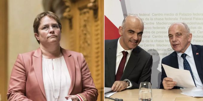 Magdalena Martullo-Blocher und Alain Berset könnten die Profiteure sein, sollte Ueli Maurer zurücktreten. Ueli Maurer Berset Martullo