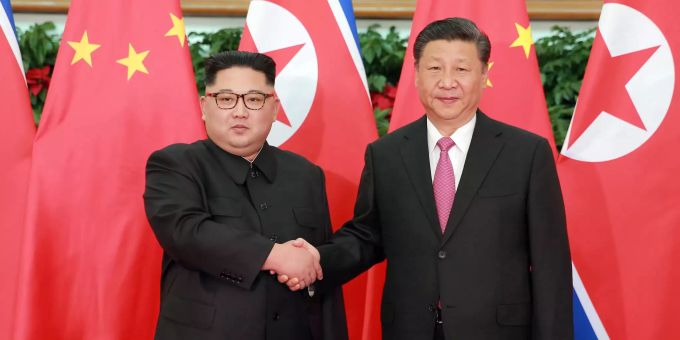 Erstmals Nach 14 Jahren Besucht Chinas Prasident Nordkorea