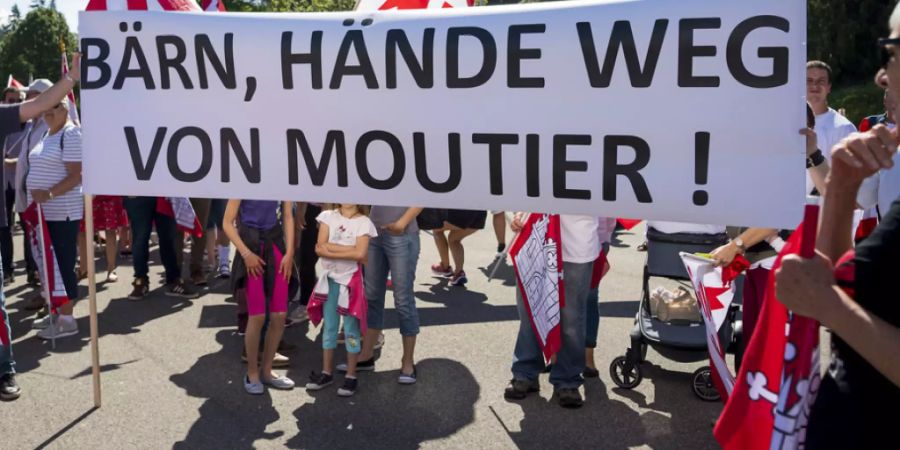 Moutier-Transparent an der 40-Jahr-Feier des Kantons Jura.