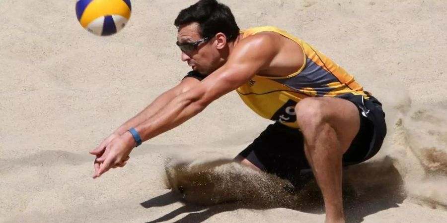 Geht zum fünften Mal bei einer WM an den Start: Beachvolleyballer Jonathan Erdmann. Foto: Bodo Marks