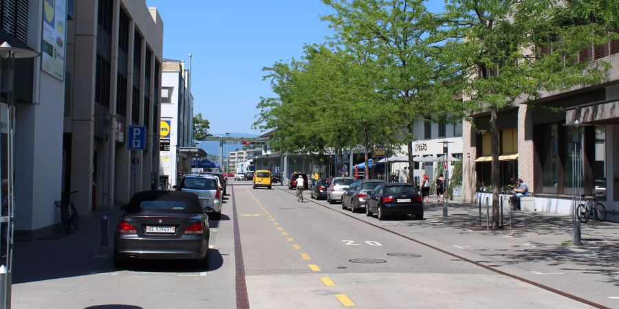 Die Bahnhofstrasse in Lyss.