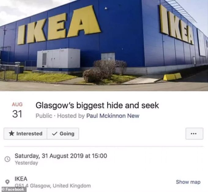 Diese Facebook-Veranstaltung löste einen Polizeieinsatz in Glasgow aus. Ikea