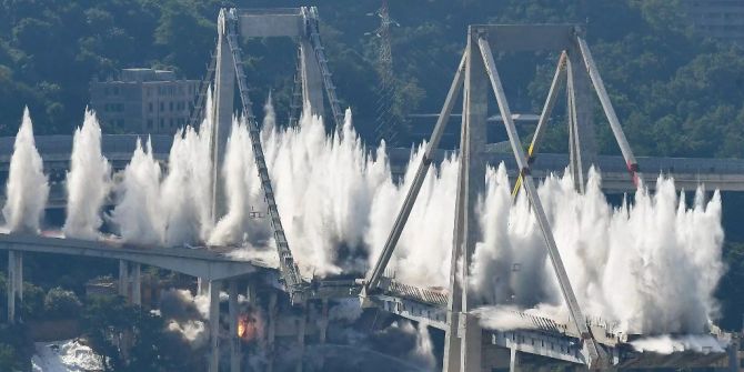 Unglücksbrücke in Genua