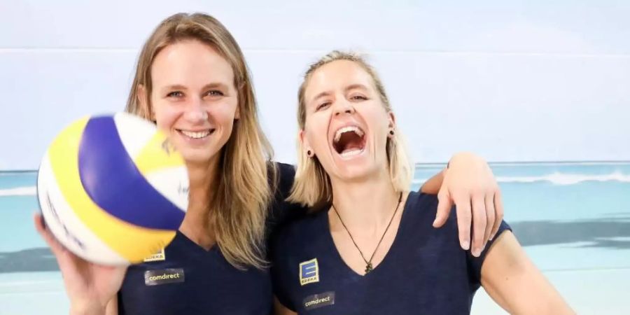 Erklärtes zufriedenstellendes WM-Mindestziel von Margareta Kozuch (l) und Laura Ludwig: Die Top Ten. Foto: Christian Charisius
