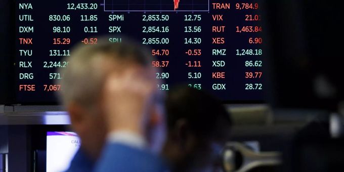 Die Börse in New York. aktie new york