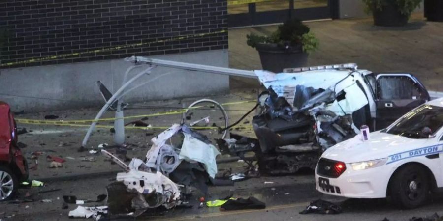 Bei einer schweren Karambolage sind in Dayton mindestens zwei Kinder ums Leben gekommen. Foto: Amelia Robinson/Dayton Daily News/AP