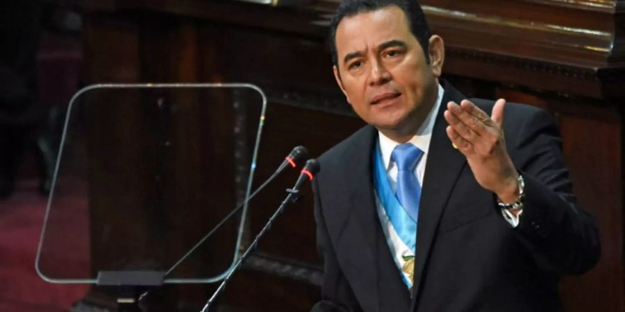 Guatemalas Staatschef Morales sagte ein Treffen mit Trump ab