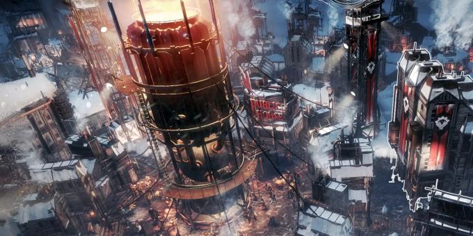 Ein Screenshot aus Frostpunk. Frostpunk