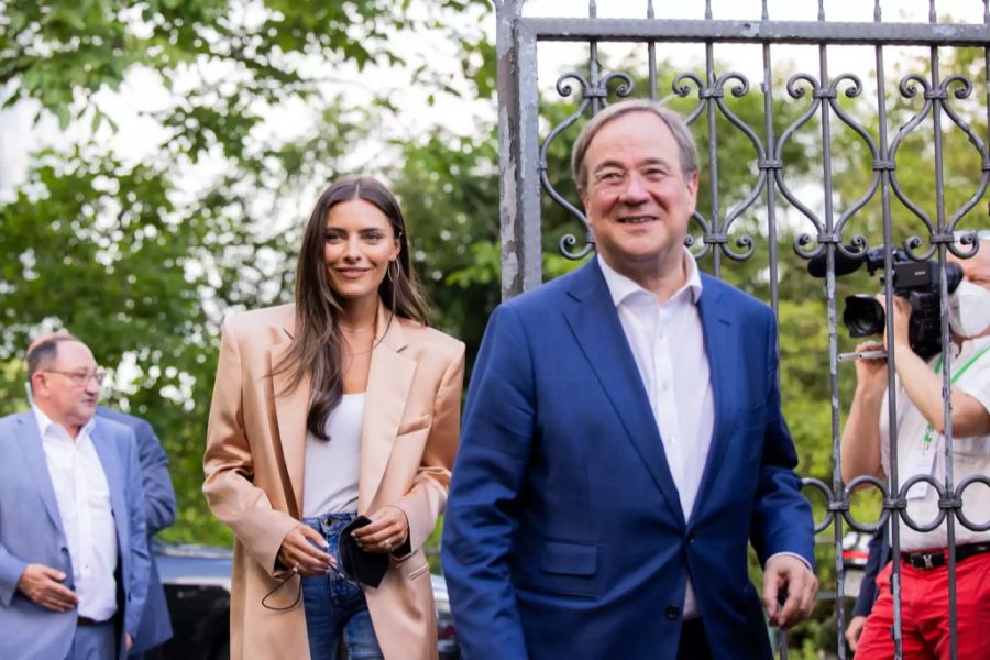 Sophia Thomalla und Armin Laschet bei ihrem gemeinsamen Event.