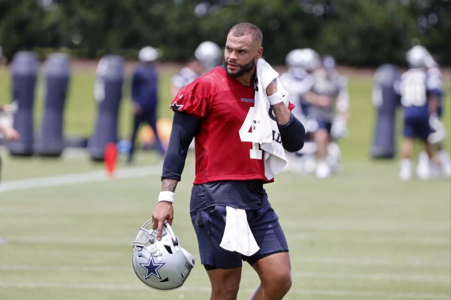 Mit 99 Millionen belegt Dallas-Cowboys-Quarterback Dak Prescott im Ranking den vierten Platz.